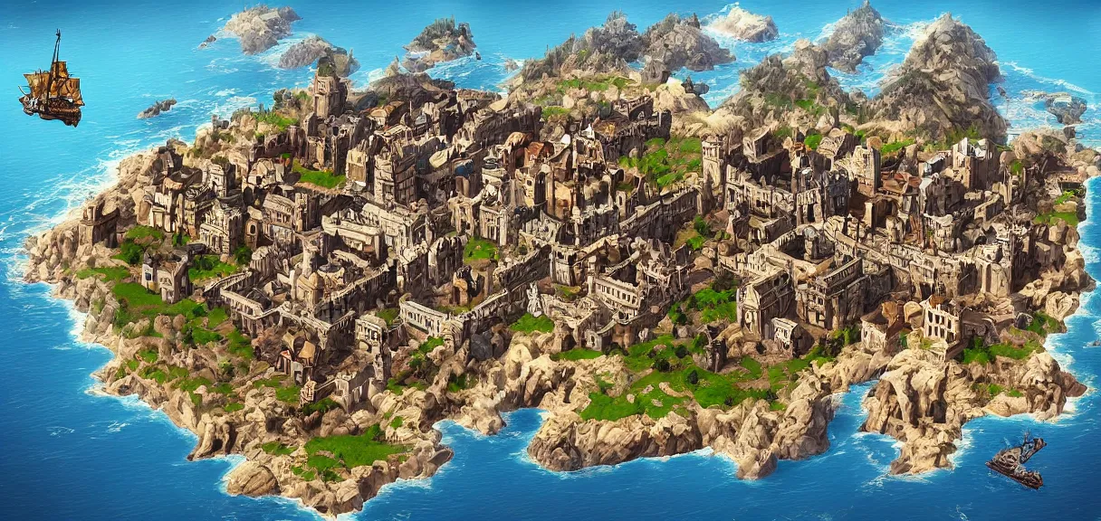 Image similar to “ the city of king's landing from game of thrones, but in the style of fortnite, digital art, award winning ”