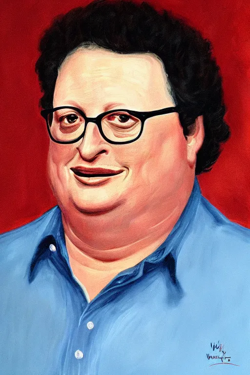 Image similar to Wayne Knight in an Elizabeth portrait, highly detailed,