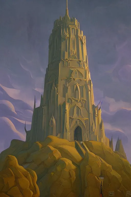 Prompt: painted tower of the queen, by Sylvain Sarrailh and Nicholas Roerich and jean delville and Tyler Edlin, dramatic cinematic lighting , beautiful garden, ornate carved architecture, smooth, sharp focus, extremely detailed