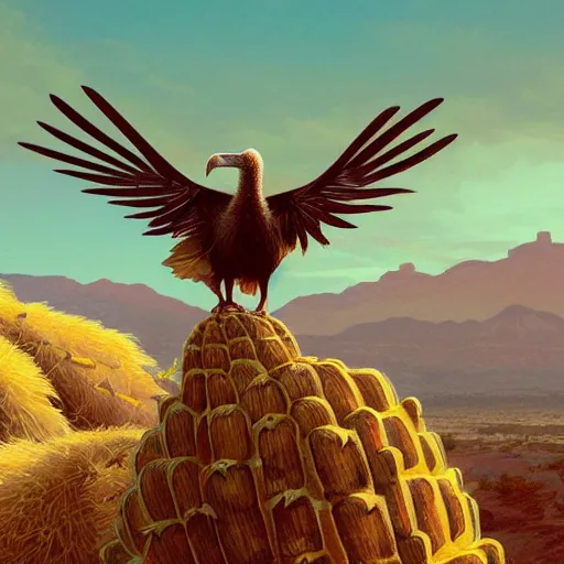 Prompt: A Dodo bird perched atop a Saguaro cactus in the desert, digital art, trending on Artstation, high detail, sharp focus, illustration, art by artgerm and greg rutkowski and alphonse mucha.