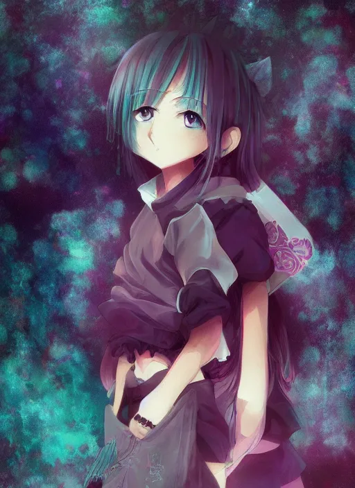 Prompt: anime, pastel texture, matte painting hyperpop portrait trending on pixiv