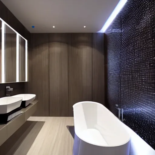 Image similar to futuristic bathroom design