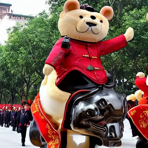 Image similar to xi jinping riding a giant rat
