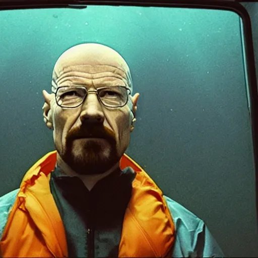 Image similar to walter white underwater