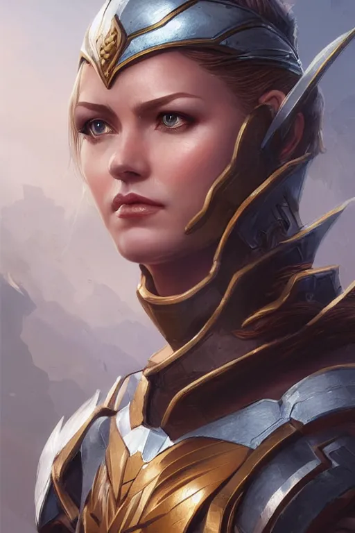 Image similar to amazon valkyrie athena, d & d, fantasy, portrait, highly detailed, headshot, digital painting, trending on artstation, concept art, sharp focus, illustration, art by artgerm and greg rutkowski and magali villeneuve