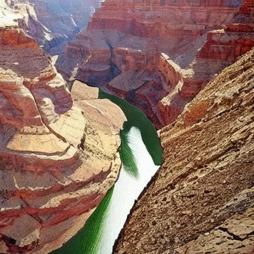 Image similar to a canyon that doesn't have a floor to it. dream like.