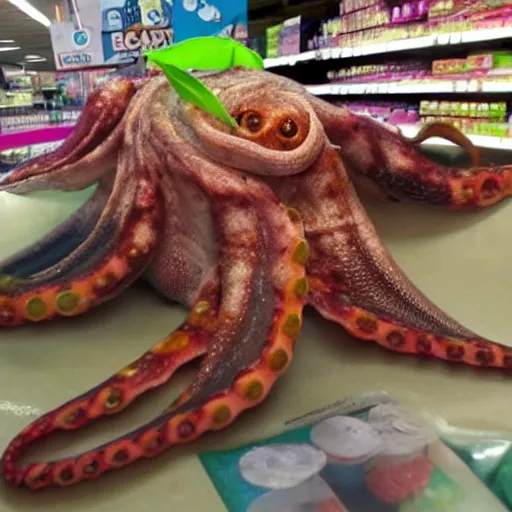 Image similar to octopus in supermarket