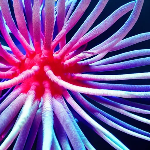 Prompt: award winning underwater photo of a Cyanea Capillata made of pure energy, bokeh, god's rays