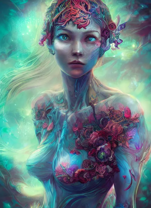 Image similar to dreamscape, female, ross tran, vivid colors, anatomical, highly detailed sculpture, intricate detailed, ommatidia, 8 k, cinematic atmosphere, post - processing