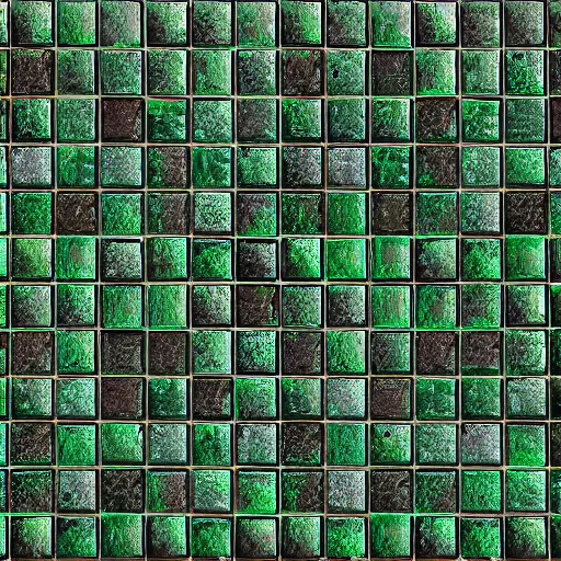 Image similar to Cracked emerald tile texture, unreal engine 5, high definition, repeating