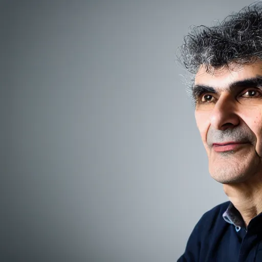 Prompt: portrait photo still of yoshua bengio, 8 k, 8 5 mm f 1. 8