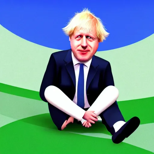 Image similar to Boris Johnson in style of playstation 1 graphics