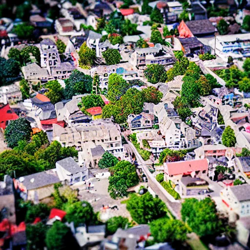 Image similar to tilt shift photo