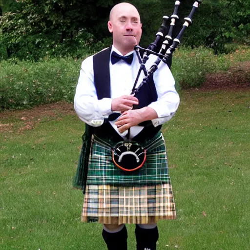 Image similar to bagpipes made from a urinary catheter collection system and clear tubing!