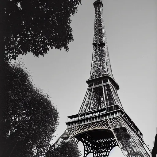 Prompt: the eiffel tower in London next to the London Eye, vintage photgraph, 35mm photography