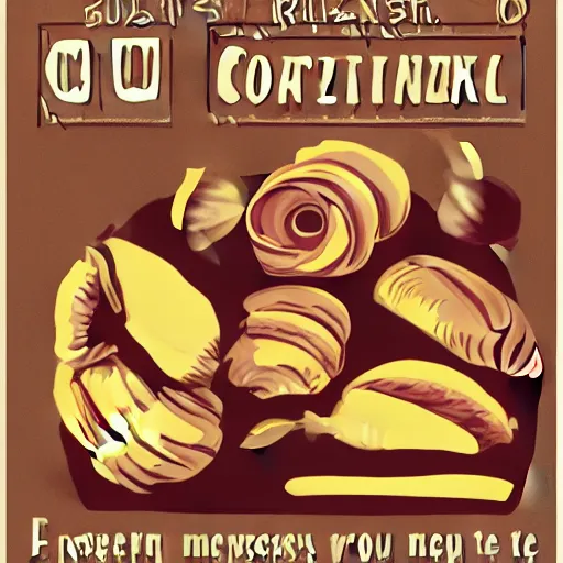 Image similar to croissant propaganda poster