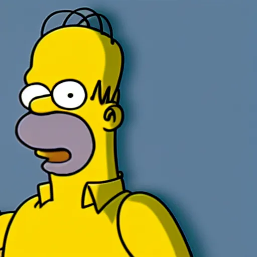 Image similar to Homer Simpson in real life