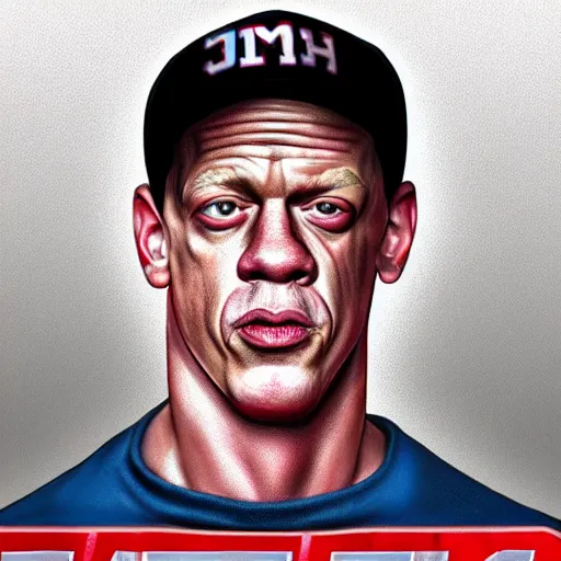 Image similar to the lovechild of john cena and steve buscemi from new jersey, realistic, hyperrealistic, 8 k resolution, hd quality, very detailed, highly detailed, intricate details, real life, real world, trending on artstation, really realistic, very realistic, headshot, head in frame