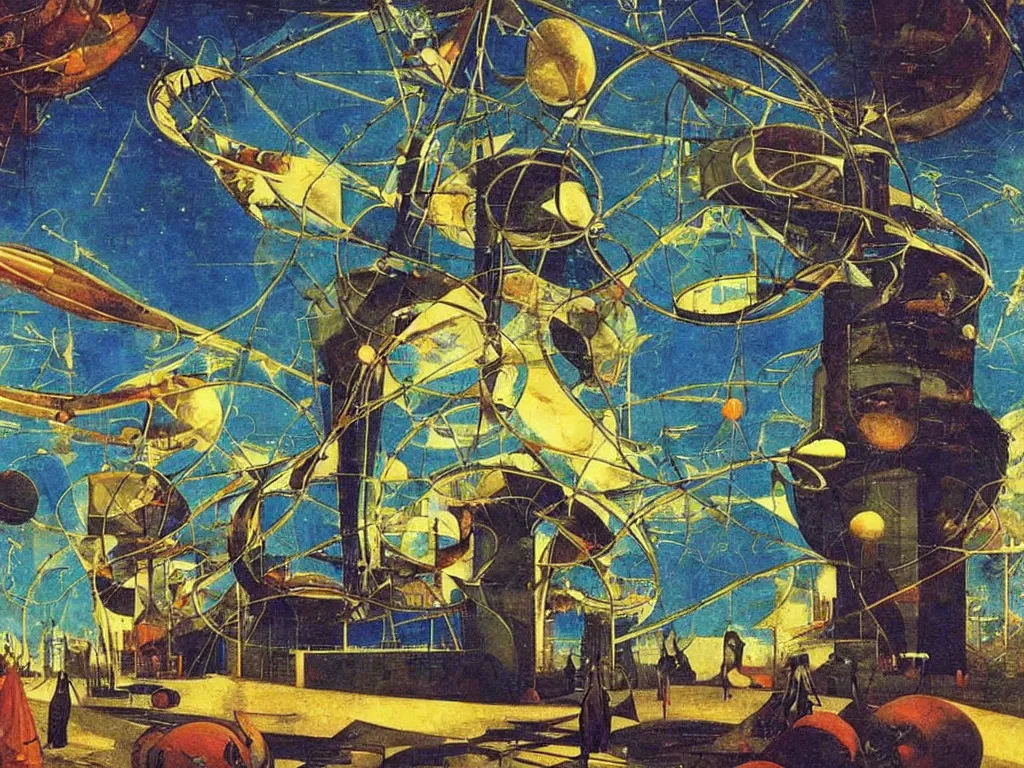 Image similar to cosmic gifted basketball player futuristic basketball court cyberpunk. valley of joy and despair. open manuscript of alchemic insect. painting by max ernst, moebius, arnold bocklin, william blake