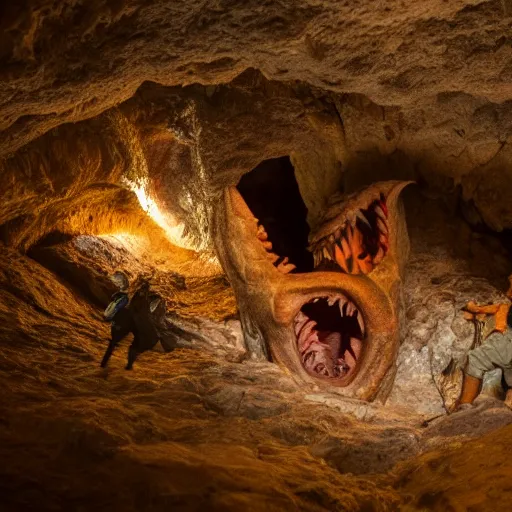 Image similar to Opening of cave resembles dragon with open mouth