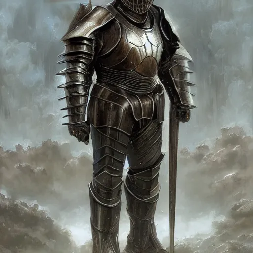 Image similar to the void knight as a realistic fantasy knight, closeup portrait art by donato giancola and greg rutkowski, digital art, trending on artstation, symmetry!!