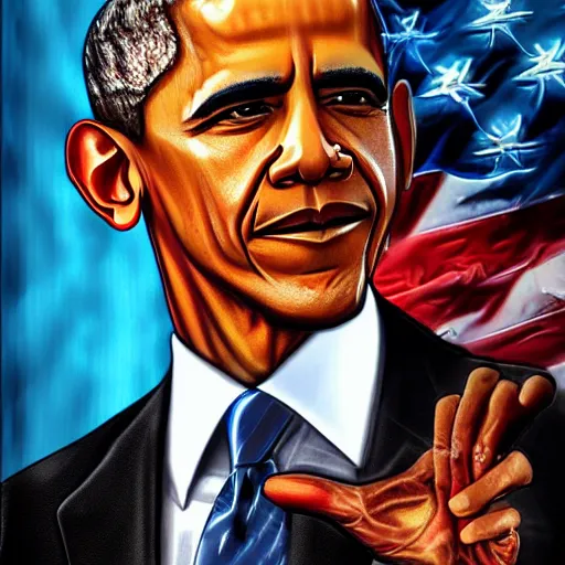 Image similar to Obama by David Dees