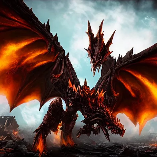 Image similar to 8 k deathwing dragon