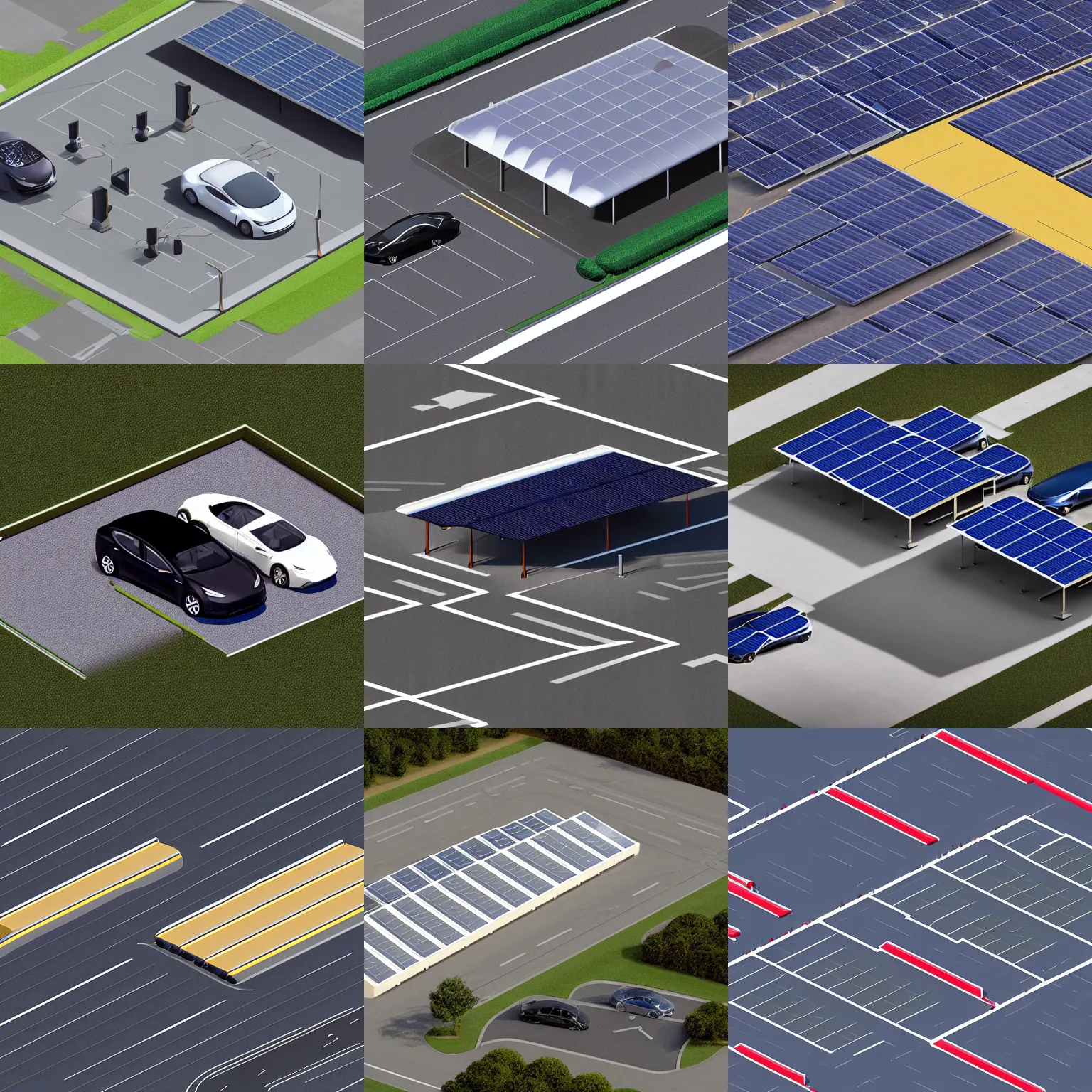 Prompt: isometric webdesign icon for tesla model 3 next to a solar carport, carport with modules, intricate, epic lighting, cinematic composition, hyper realistic, 8k resolution, unreal engine 5, by Artgerm, tooth wu, dan mumford, beeple, wlop, rossdraws, James Jean, Andrei Riabovitchev, Marc Simonetti, yoshitaka Amano, Artstation