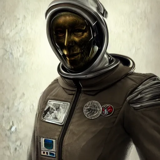 Prompt: Gothic astronaut, portrait, photorealistic, concept art, 8k