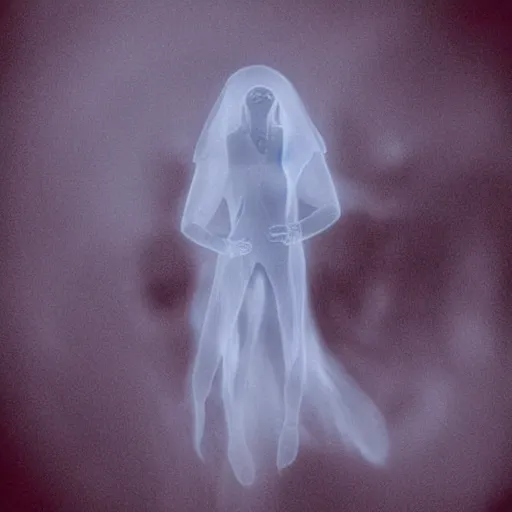 Image similar to Ghosts swirl around a human figure | Dark void filled with spirits | Haunting