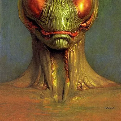 Image similar to alien by ilya repin