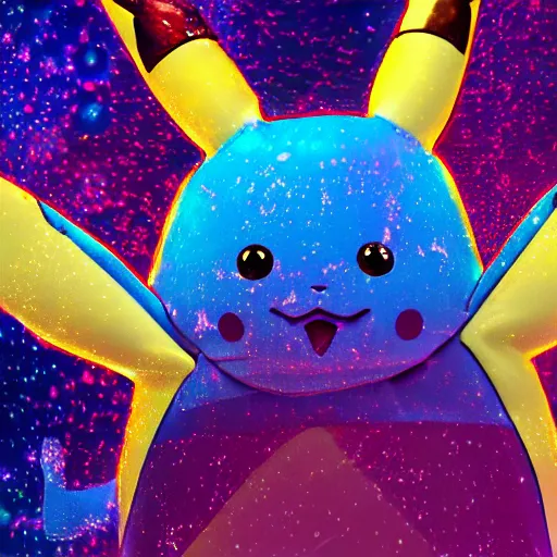 Image similar to pikachu on acid, intricate detail, 8K optane render