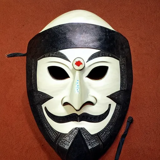 Prompt: Detailed Samurai mask