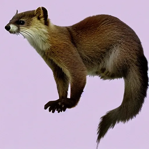 Image similar to pine marten glitch art