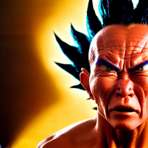 Prompt: uhd photorealisitc candid photo of a cosmic gotenks. hyperdetailed, accurate, studio lighting. correct face. photo by annie leibowitz and steve mccurry