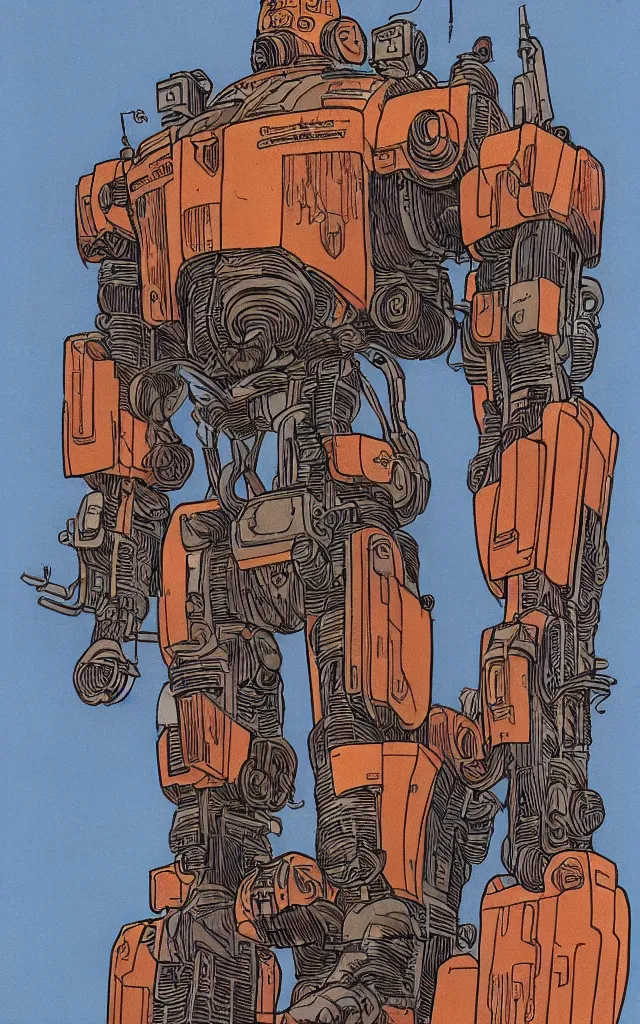 Image similar to mech suit. portrait by stonehouse and jean giraud and will eisner. realistic proportions. dystopian. cyberpunk, blade runner, concept art, cel shading