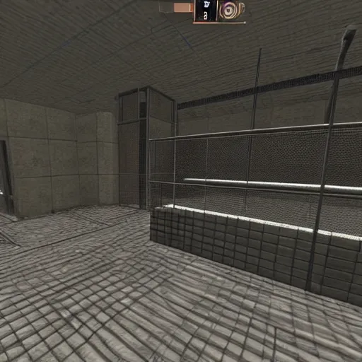 Image similar to a professional 3 d wireframe of a counter strike level