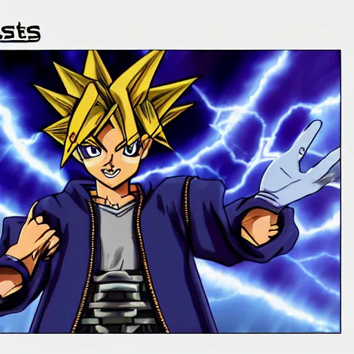 Prompt: Yugi from Yu-gi-oh summoning exodia in hyper realistic, 8k, accurate detail, high detail, Richard Estes