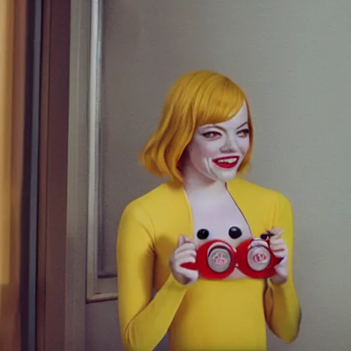 Prompt: emma stone as an anthropomorphic banana