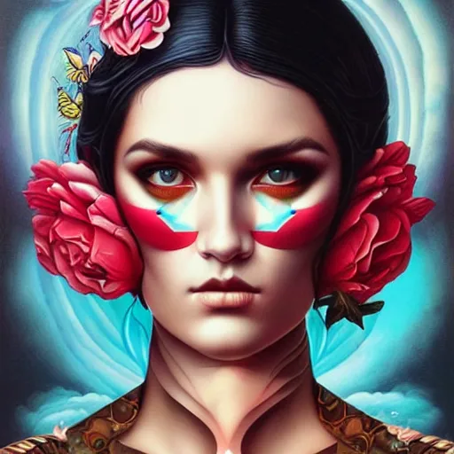 Prompt: Tristan Eaton Stanley Artgerm and Tom Bagshaw,