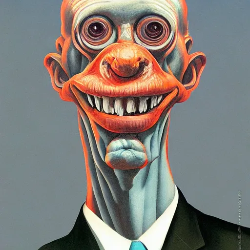 Image similar to Portrait of mr. Fish wearing a business suit , very coherent, painted by Edward Hopper, Wayne Barlowe, painted by James Gilleard, airbrush, art by JamesJean