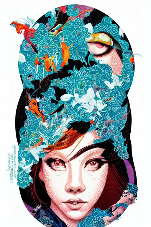 Prompt: Tristan Eaton, victo ngai, artgerm, evil ginger portrait