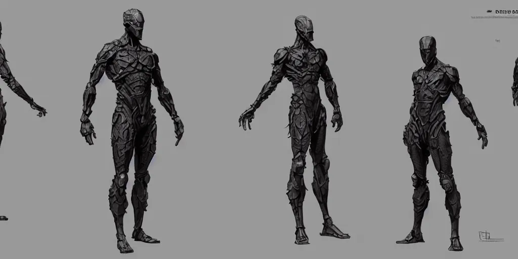 Image similar to iron figure design, character sheet, Moebius, Greg Rutkowski, Zabrocki, Karlkka, Jayison Devadas, Phuoc Quan, trending on Artstation, 8K, ultra wide angle, zenith view, pincushion lens effect.