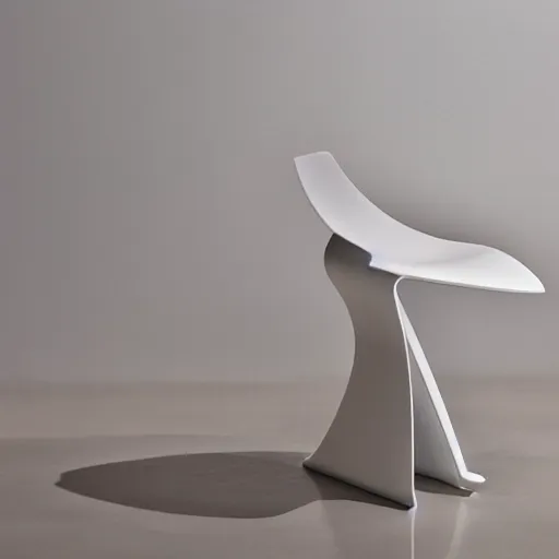 Prompt: catalogue photo of a minimalistic stool by Werner panton, Zaha Hadid, calatrava, parametric design, guardians of the Galaxy, elyseum