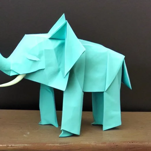 Image similar to elephant origami