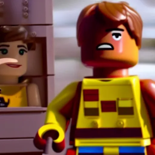 Image similar to A still of Emma Watson in The Lego Movie