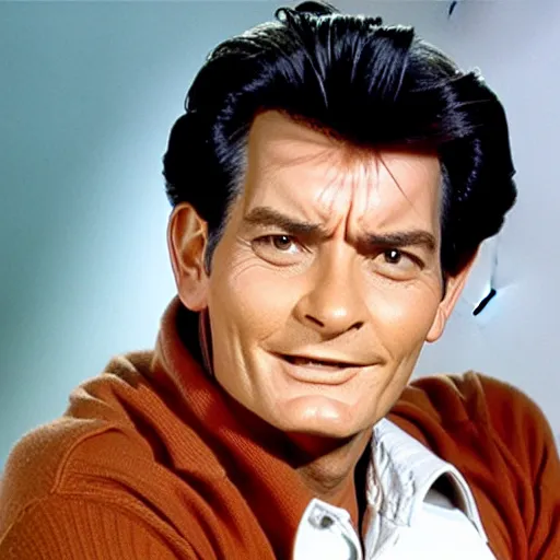 Image similar to charlie sheen in bonanza