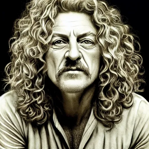 Image similar to young robert plant, realistic, hyperrealistic, ultra realistic, real, real world, highly detailed, very detailed, extremely detailed, intricate details, 8 k resolution, hd quality