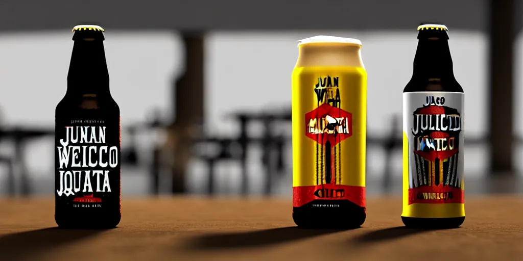 Image similar to juan caloto mexican beer wild west, octane render, juicy ipa