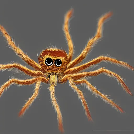 Image similar to a jumping spider, concept, digital art, 4K UHD image